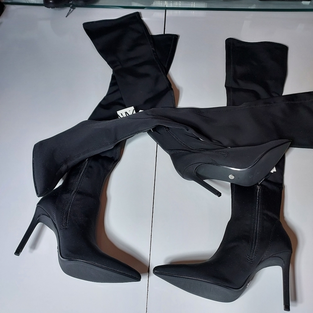 Zara over the knee fabric boots - Picture 9 of 9